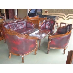 KURSI TAMU SOFA GANESHA KAYU JATI JEPARA SET