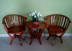 Kursi Teras Mangkok Jati Free Ongkir Jadetabek-Jateng-Diy/ Kursi Tamu/ Mebel Furniture Jepara Jakarta