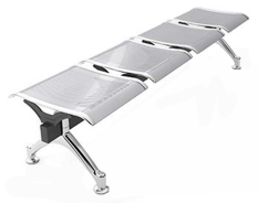 Kursi Tunggu - Public - Waiting Chair Fantoni F7033/4SE - Silver