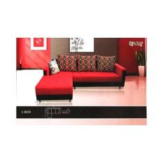 Saga Sofa - L. Red Sofa (Khusus Kota Medan Saja + Free Ongkir)