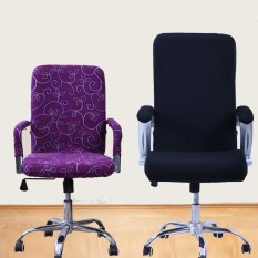 L Spandex Kantor Kursi Cover Sarung Penutup Sandaran Tangan Penutup Kursi Komputer Stool Kursi Putar Elastis (Kursi Tidak Termasuk) -Intl