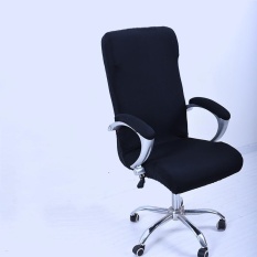 L Spandex Kantor Kursi Cover Sarung Penutup Sandaran Tangan Penutup Kursi Komputer Stool Kursi Putar Elastis (Kursi Tidak Termasuk) -Intl