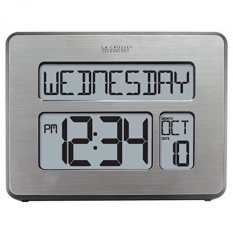 La Crosse Teknologi C86279 Atomic Full Calendar Clock dengan Extra Large Digits-Sempurna Hadiah untuk Orang Tua-Intl
