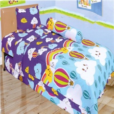 Lady Rose Sprei Single Motif Cloud - 120x200 cm