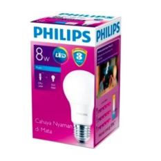 Lampu Bohlam Bulb LED Philips 8W - Cool Day Light Putih - 8 Watt