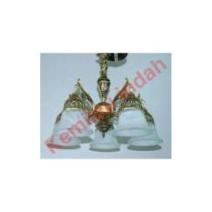 LAMPU GANTUNG ANTIK TERAS PLAFON HIAS CAB5 WHITE BOHLAM E27 BENTUK A