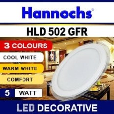 CV. TEKNOLOGI TEPAT GUNA - LAMPU HANNOCHS DOWNLIGHT 3 WARNA TRICOLOUR HLD 502 GFR 5 W
