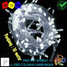 Lampu Hias Lampu Natal Dekorasi LED Tumblr 10m + Colokan Sambungan Free ikat Rambut Klik to Buy - 1 Pcs