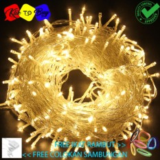 Lampu Hias Lampu Natal Dekorasi LED Tumblr 10m + Colokan Sambungan - Warm White Free ikat Rambut Klik to Buy - 1 Pcs