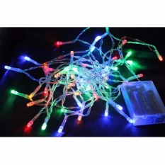 Lampu Hias LED Natal Baterai A2 4 meter 40 LED - RGB Multicolor