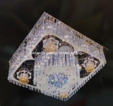 lampu hias plavon kristal dekorasi ruang tamu minimalis 517/50x50