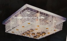 lampu hias plavon led kristal dekorasi ruang tamu minimalis 8868/50x50
