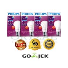Lampu LED bohlam Philips 5w/watt beli 3 gratis 1 Putih