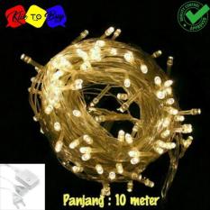Lampu LED Cantik Dekorasi Acara Pesta Dan Hias Tumblr Natal Twinkle Light 10 Meter FULL Plus Colokan Sambungan