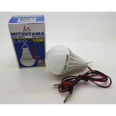 Lampu LED DC 12V MITSUYAMA Model Lansung Jepit ke Baterai Aki
