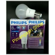 Lampu LED Philips 8 Watt 8W Philip 8 W 8Watt Putih PENGGANTI Bohlam 9 Watt 9W Bulb 9 W SINGLE