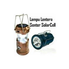 Lampu LED Tenaga Surya Lentera Tarik Mini Cocok Untuk Camping / Lampu Emergency Jika Listrik Padam / Listrik Mati Senter LED/ Lentera Tarik Solar + Power Bank