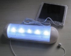 Lampu Multi Guna Teras / Garasi / Kabin / Gudang 5 LED Solar Power Tenaga Surya - Putih cocok untuk Gudang Rumah Parkiran Ruko Rukan Kantor Kamar Kost lampu cadangan untuk Hotel Lobby Townhouse Vila Villa konter HP 24 jam dll