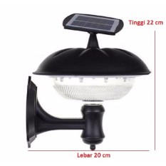 Lampu Outdoor Dinding tembok model klasik Eropa 20 led WARM WHITE solar power tenaga Surya terang cocok untuk taman pekarangan halaman rumah vila villa townhouse ruko rukan cluster kantor mall lobby hotel cafe bistro anda