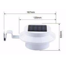 Lampu Pagar Lampu Sorot Tenaga Surya Untuk Pagar Dan Taman Rumah Lampu Taman Pagar Model Jepit 3 LED
