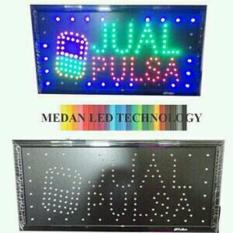 Lampu Papan Led JUAL PULSA penglaris Toko/Counter pulsa meriah