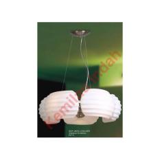 LAMPU PLAFON GANTUNG HIAS SCP8670-5 SILVER GOOD QUALITY BOHLAM LED