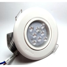 LAMPU SPOT SOROT DOWNLIGHT LED PHILIPS 3 WATT WARNA KUNING BODY PUTIH