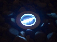 Lampu tanam taman 3 LED BULAT PUTIH solar power tenaga surya matahari cocok untuk parkiran kebun halaman pekarangan Kost mewah Villa Vila Townhouse Rumah ...