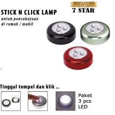 Lampu Tempel LED - Touch Lamp Stick And Click Emergency - 3 Pcs