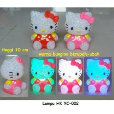 Lampu Tidur Doraemon dan Hellokitty Baterai Kancing Lucu Unik
