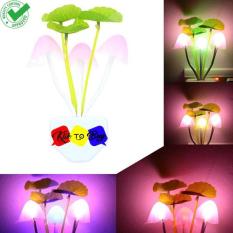 Lampu Tidur Jamur Mini Lampu Hias LED Lamp Otomatis Menyala Penerangan Pencahayaan Hemat Energi Unik Cantik Imut Warna Warni - Multicolor.