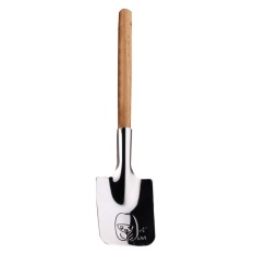 LaNan Pegangan Kayu Stainless Steel Petani Shovel Spoon Salad Dessert Makanan Makan Spoon Tableware Cutlery Kreatif Pasangan Valentine Hadiah- INTL