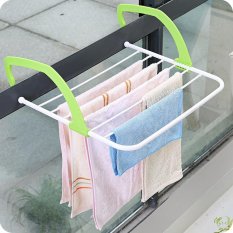 Laundry Pakaian dan Sepatu Serbaguna Dapat Dilipat Gantungan Baju Rack Storage Organizer-Intl