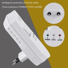 LCD LPG LNG Batubara Gas Alam Leak Sensor Alarm Keamanan Peringatan Detector (EU)-Internasional