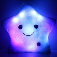 LED Light Up Romantis Cahaya Berwarna Pillow Cozy Soft Relax Bantal Dekorasi Kamar-Internasional