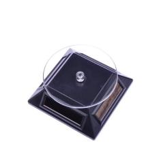Leegoal Bertenaga Surya Berputar Putar Mini Telepon Rak Display Meja Putar, Hitam-Internasional