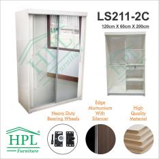 Lemari Pakaian HPL 2 Pintu Sliding-LS2P-2C