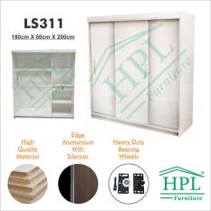 Lemari Pakaian HPL 3 Pintu Sliding-LS3P
