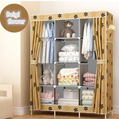 Lemari Pakaian Minimalis Lemari Baju Lemari Pakaian Bayi Lemari Pakaian Murah Lemari Baju Anak Beigi Flower 3 Kolom