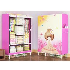 Lemari Pakaian Minimalis Lemari Baju Lemari Pakaian Bayi Lemari Pakaian Murah Lemari Baju Anak Cristal Love 3 Kolom