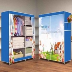 Lemari Pakaian Modern Lemari Pakaian Murah Minimalis Lemari Pakaian Bongkar Pasang Happy House 2 Kolom