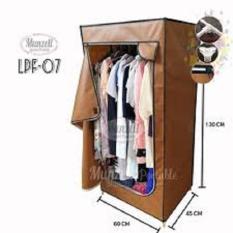 Lemari Pakaian Munzell LPF-07- Lemari Baju Gantung 1 Sekat Coklat