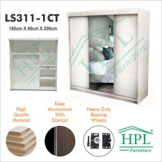 Lemari Pakain HPL 3 Pintu Sliding, LS3P-1CT