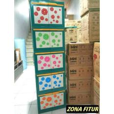 Lemari Plastik Club Mini 5 Susun Lemari Plastik Bunga Bahan Awet Tahan Lama Anti Karat Anti Rayap
