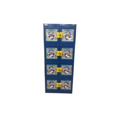 Lemari Plastik Naiba - Kabinet tipe Doraemon 3D 9574 D (Susun 4 Kunci)