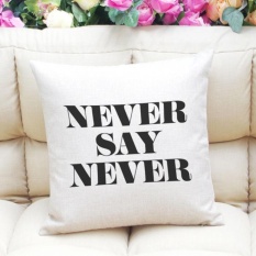 Letter Printing Dyeing Sofa Bed Home Decor Pillow Case Cushion Cover WH - intl