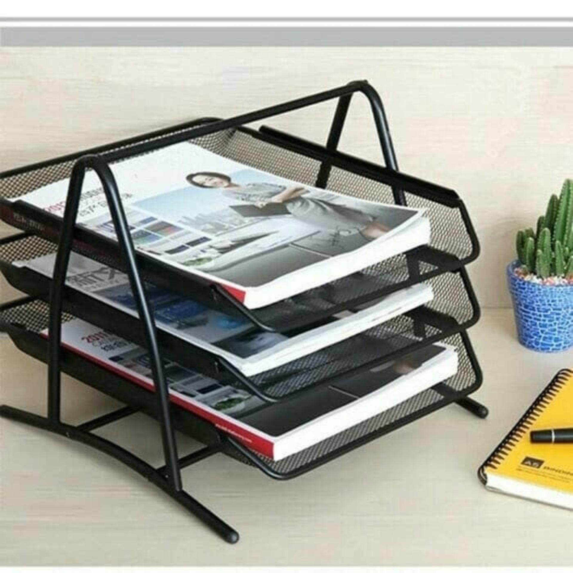 Letter Tray 3 Susun Besi / Rak Tempat Dokumen 3 Susun / Paper Tray Organizer Lazpedia Letter Tray 3 Susun Besi / Rak Tempat Dokumen 3 Susun / Paper Tray Organizer Lazpedia