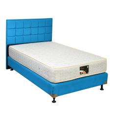 Liberty Onyx Springbed Cream HB Blue Ocean Size 120 x 200 - Fullset - Khusus Jabodetabek