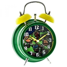 Light-Up Twin Bell Teenage Mutant Ninja Turtles Alarm ClockGreen/Yellow - intl