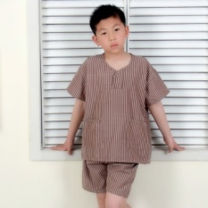 Ling Anak Biru Keringat Yang Mengepul Pakaian Cute Kartun Anak Lembut Pasangan Piyama Rumah Pakaian Jubah Mandi Model Wanita Keringat Mengepul Pakaian-Intl